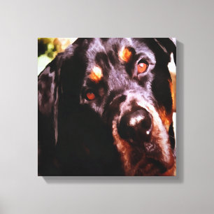Rottweiler Artistic Pet Portait Leinwanddruck