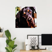 Rottweiler Artistic Pet Portait Poster (Heimbüro)
