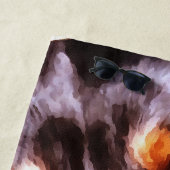 Rottweiler Artistic Pet Portait Strandtuch (Beispiel)