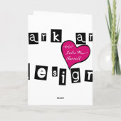 Rottweiler asiatische inspirierte Illustration Karte (Rückseite)