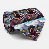 Rottweiler auf dem Paddle: Ein Landschaftliches Ab Krawatte (Gerollt)