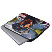 Rottweiler auf dem Paddle: Ein Landschaftliches Ab Laptopschutzhülle (Vorne Knopf)