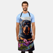 Rottweiler auf dem Paddle: Ein Landschaftliches Ab Schürze (Getragen)