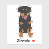 Rottweiler Aufkleber (Blatt)