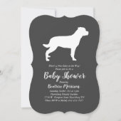 Rottweiler Baby Duwer Gender Neutral Rottie Einladung (Vorderseite)