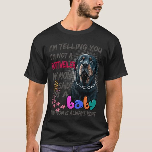 Rottweiler Baby T-Shirt (Vorderseite)