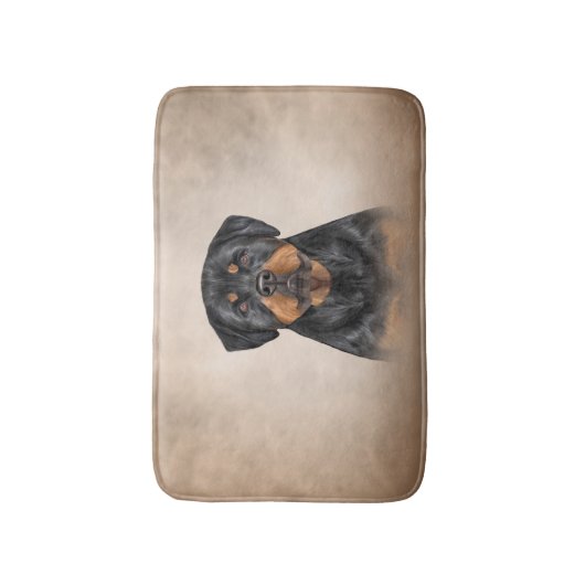 Rottweiler Badematte (Vorderseite Vertikal)