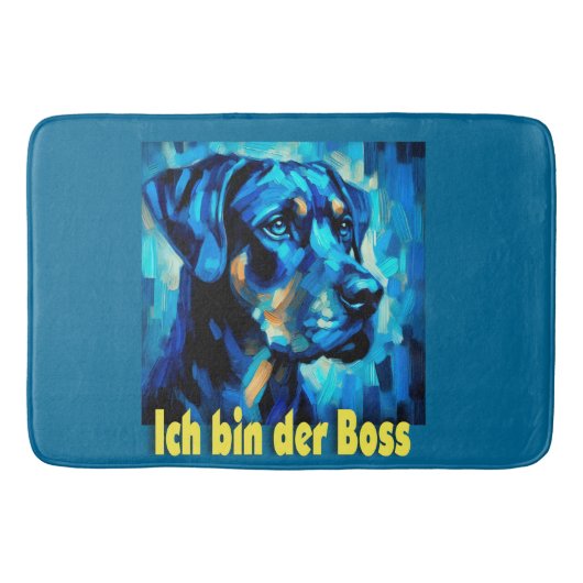 Rottweiler Badematte (Vorderseite)
