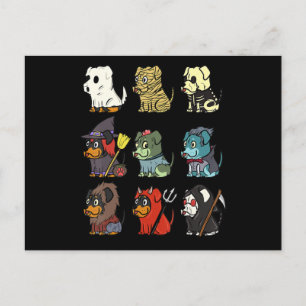 Rottweiler Beängstigend Costumes Funny Hund Hallow Postkarte