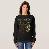 Rottweiler Best Human Trainer wird jeden Menschen Sweatshirt (Vorne ganz)