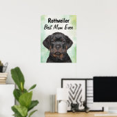 Rottweiler Best Mama Poster (Heimbüro)