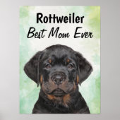 Rottweiler Best Mama Poster (Vorne)