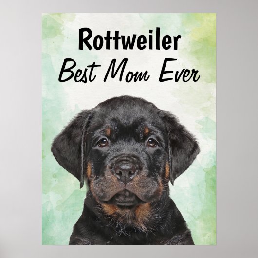 Rottweiler Best Mama Poster (Vorne)