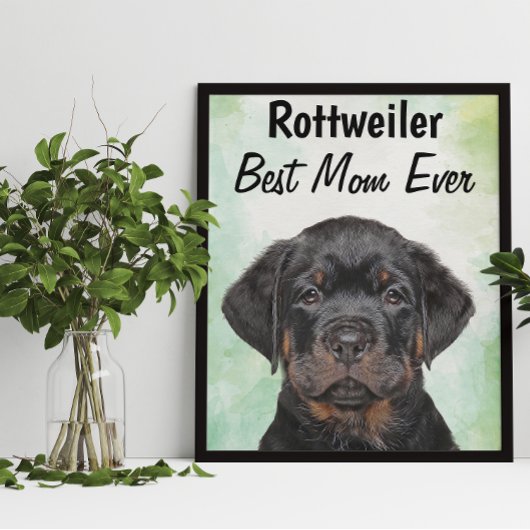 Rottweiler Best Mama Poster