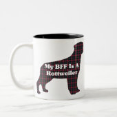 Rottweiler BESTE FREUNDIN Tasse (Links)