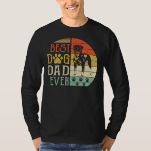 Rottweiler Bester Hund Vater je Vintager Vater S-T T-Shirt