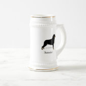 Rottweiler Bierglas (VorderseiteRechts)