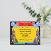 Rottweiler Birthday Barker Einladung (Stehend Vorderseite)