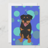 Rottweiler Birthday Einladung (Rückseite)