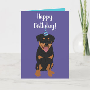 Rottweiler Birthday Feiertagskarte