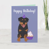 Rottweiler Birthday Karte (Vorderseite)