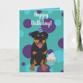 Rottweiler Birthday Karte (Vorderseite)