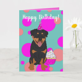 Rottweiler Birthday Karte