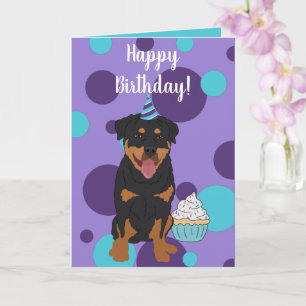 Rottweiler Birthday Karte