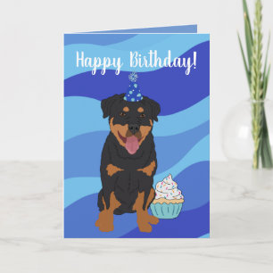 Rottweiler Birthday Karte