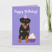Rottweiler Birthday Karte (Vorderseite)