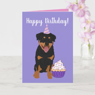 Rottweiler Birthday Karte