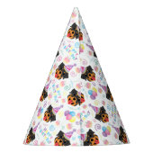 Rottweiler Birthday Party Hat White Partyhütchen (Rückseite)