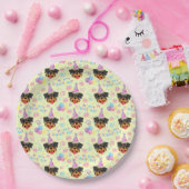 Rottweiler Birthday Party Paper Plates Yellow Pappteller (Party)