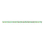 Rottweiler Birthday Satin Ribbon in Green Satinband (Vorderseite)