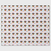 Rottweiler Birthday Wrapping Paper Geschenkpapier (Flach)