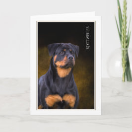 Rottweiler-Blankekarte Karte