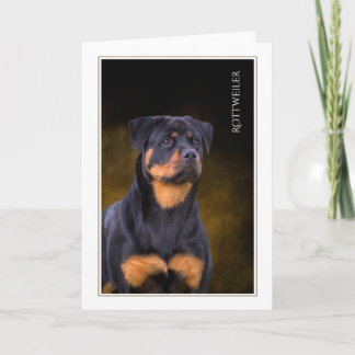 Rottweiler-Blankekarte Karte