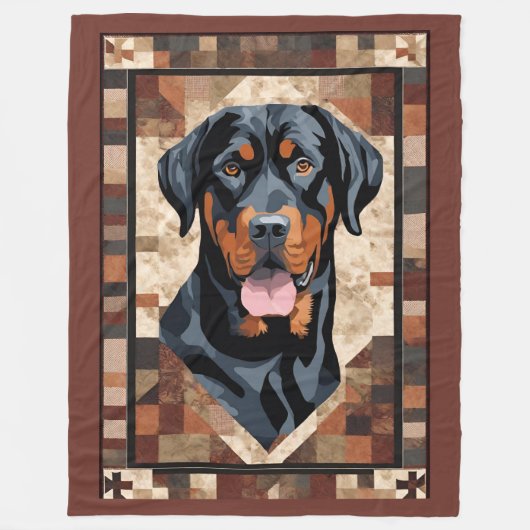 Rottweiler Blanket Fleecedecke (Vorderseite)