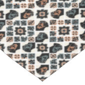 Rottweiler-Blumen geometrisches Muster Tischdecke (Schrägansicht)