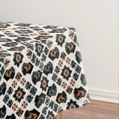 Rottweiler-Blumen geometrisches Muster Tischdecke (Beispiel)