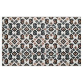 Rottweiler Blumengeometrisches Muster Stoff (Fat Quarter (45,7 x 55,9 cm))