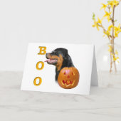 Rottweiler Boo Karte (Gelbe Blume)