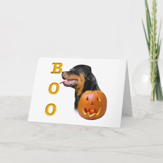 Rottweiler Boo Karte (Vorderseite)