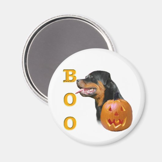Rottweiler Boo Magnet (Vorderseite/Rückseite)