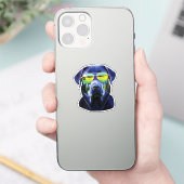 Rottweiler brave cool aufkleber (Telefon)