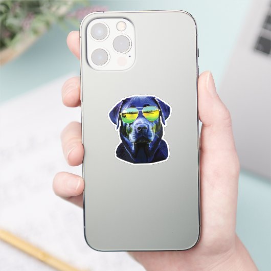 Rottweiler brave cool aufkleber (Telefon)