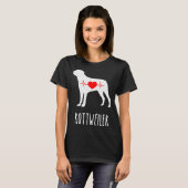 Rottweiler Breed Hund Lover T-Shirt (Vorne ganz)