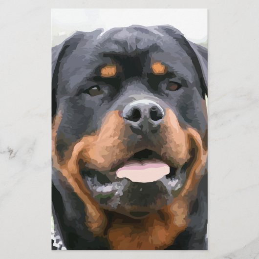 Rottweiler Briefpapier (Vorderseite)
