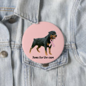 Rottweiler Brustkrebs-Knopf Button (Beispiel)