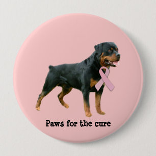 Rottweiler Brustkrebs-Knopf Button